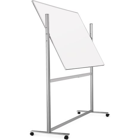 Magnetoplan ferroscript-Schreibtafel mobil, doppelseitig, drehbar, 2200 x 1200 mm