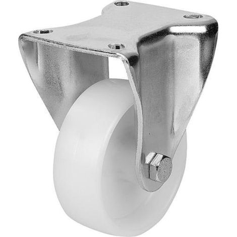 KIPP Bockrolle ohne Feststellsystem Polyamid Stahl Ø 100 B 37 (1/2)