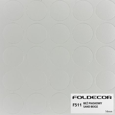 Tapa autoadhesiva fi14 color arena beige (lámina de 25 unidades). (1/5)
