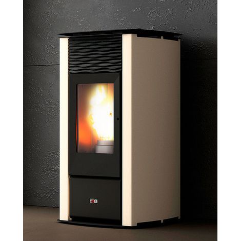 Cola Termo Focus Plus. Posizionamento dell'apparecchio: Libera installazione, Colore del prodotto: Nero, Avorio, Materiale della scocca: Ghisa, Acciaio. Tipo di alimentazione: Pellet, Ad... - LSANL10Y (1/4)
