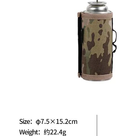 Housse de protection pour bidon d'essence de camping, étui pour bouteille de gaz, housse de protection pour bouteille d'air comprimé, boîte à mouchoirs avec poche latérale, étui pour cartouche de gaz, (1/5)