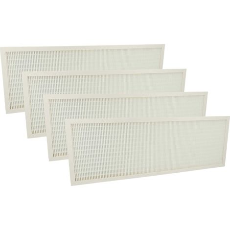 vhbw 4x filtro dell'aria F7 compatibile con Viessmann HR A300, H32S B400, H32S B300, H22S A300, HR A400 ventola (4x filtro aria di mandata)