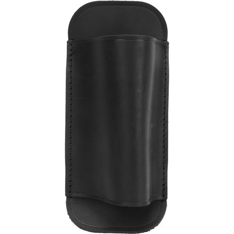 Étui à couteau en cuir Crazy Horse, finitions soignées, porte-couteau horizontal élégant, idéal comme cadeau, noir. (1/5)