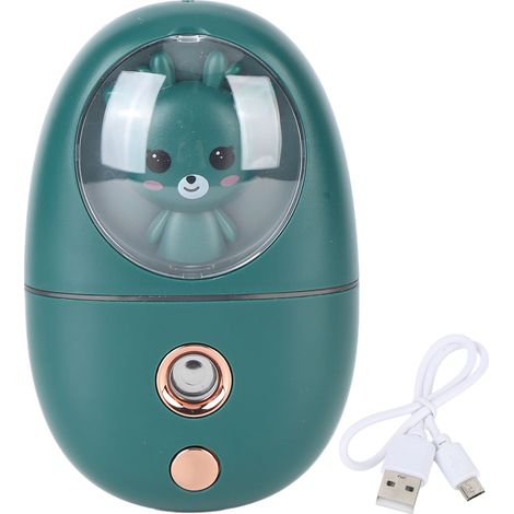 Wiederaufladbarer 35-ml-USB-Gesichtsvernebler – Tragbarer Reisebefeuchter – 500 mAh, Grün (1/5)
