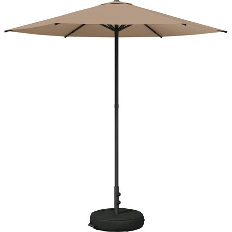 Garden Parasol with Base 230 x 230 cm Polyester Rectangular vidaXL (1/5)