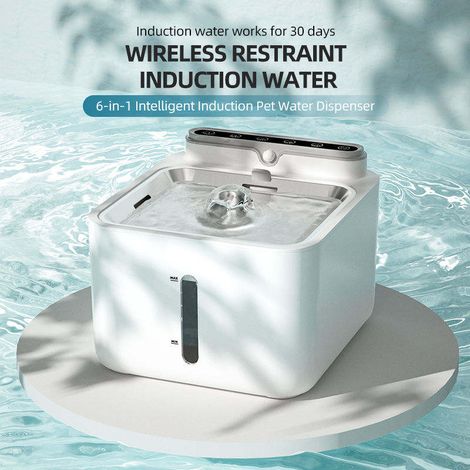 Fontaine à eau automatique sans fil intelligente de 2 L pour chats et chiens (1/5)