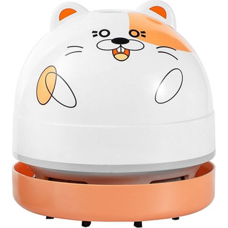 Mini aspirateur de bureau mignon et portable, balayeuse de poussière de table, fonctionne à piles pour nettoyer les miettes, les poils, les restes, le clavier, la maison, l'école, la voiture, les cade (1/5)