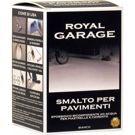 Multipack 6 pz smalto brava royal garage bianco per pavimenti piastrelle rgb7 ml 750