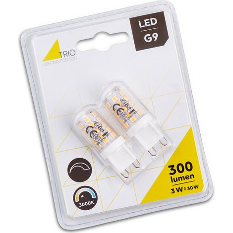 G9 LED 2Stk. Stiftsockel - 3 Watt, 300 Lumen, warmweiß - extern dimmbar (1/4)