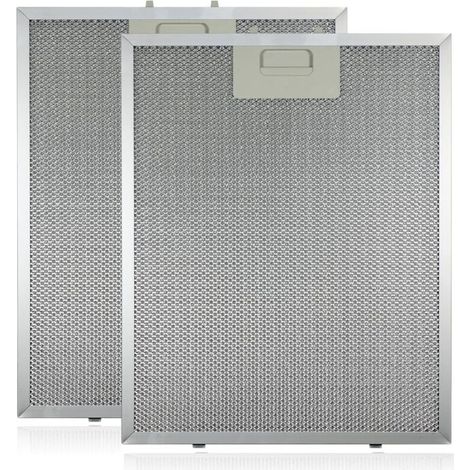 Filtre à graisse métallique pour hotte aspirante (Argent, 320 x 260 mm, 2 pièces) (1/4)