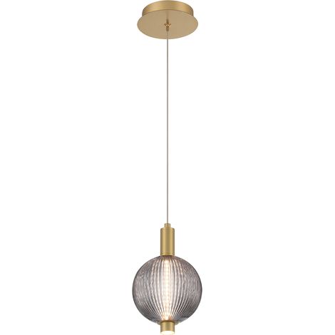 Lampada a sospensione Palmas oro fumé Ø15 LED 12W Quintiesse (1/5)