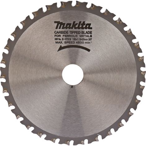 Makita B-07319 Specialized TCT-Kreissägeblatt 136 x 20 mm 30T Metall