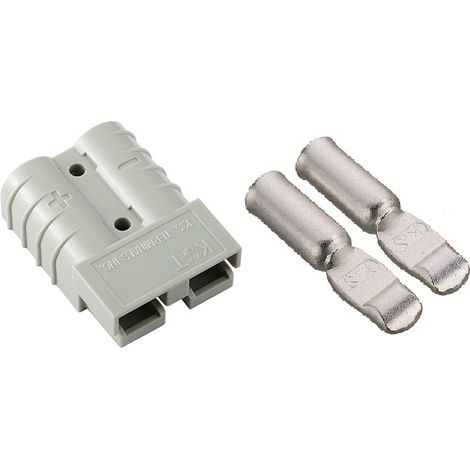 Connecteur de batterie RS PRO, 2 contacts , 50A, Mâle, 600 V ( Prix pour 1 Kit )
