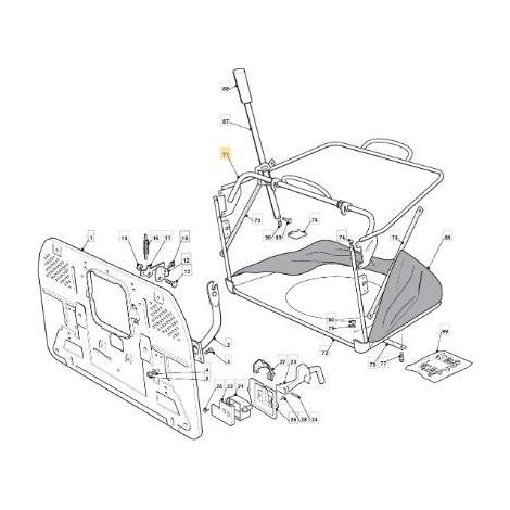 OBERER RAHMEN VNN TC 10/11 ORIGINAL STIGA TASCHE – 382800123/1