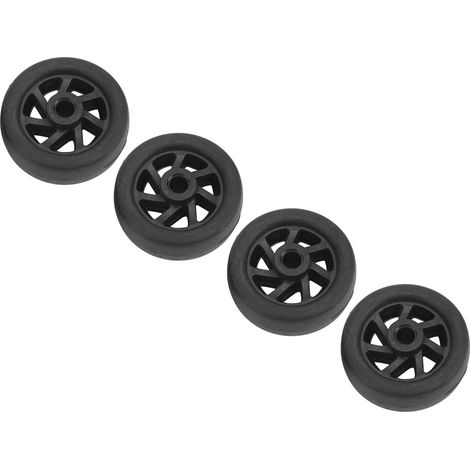 roulettes de rechange pour valise, durables, silencieuses et pivotantes, en PVC, pour réparation. (1/5)
