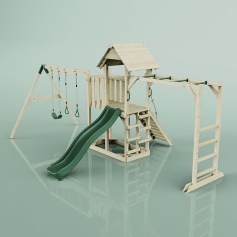 Tour de jeux PolarPlay Helsingborg Vert 562 x 358 cm Barre de trapèze (1/5)