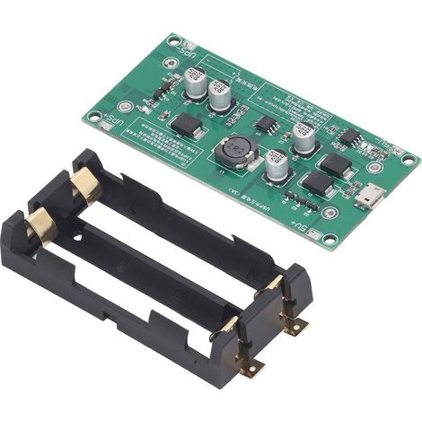 Aufwärtsspannungswandler 3A Hochleistungs-Li-Ionen-Akku Micro-USB-Netzteilmodul (1/5)