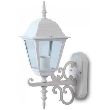 V-TAC VT-760 Garden Wall Klein Lamp IP44 Facing Up weißer Körper Holder E27 - sku 7520 (1/3)