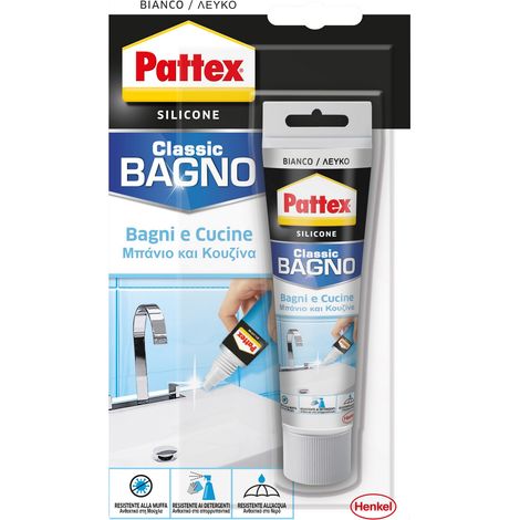 Pattex Sista silicone bianco acetico 50 ml collante sanitari bagni cucine (1/2)