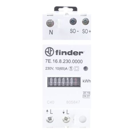 Compteur d'énergie Finder 7E Series, 1 phase ( Prix pour 1 )