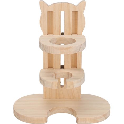 Support en bois pour biberon de hamster, stable, haute densité, étanche, réglable, pour petits animaux de compagnie (hamsters). (1/5)