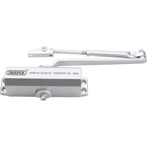 Draper 62893 Adjustable Automatic Door Closer for Doors Weighing 25kg to 45kg
