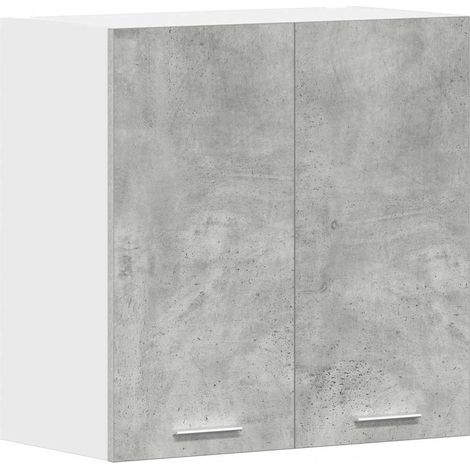 Maison Exclusive - Pensile da Cucina Grigio Cemento 60x31x60 cm Legno Multistrato