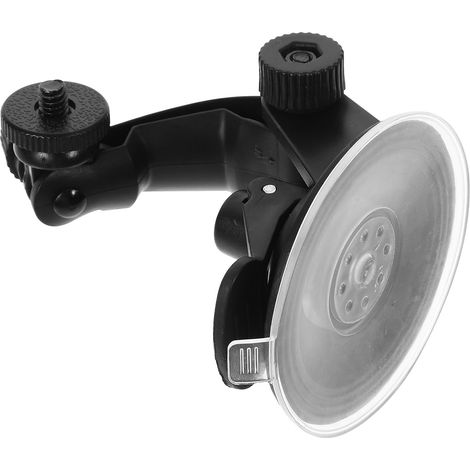 Support de Caméra de Voiture à Ventouse 1/4 Pouce en Caoutchouc Abs Résistant aux Chocs, Adaptateur Multifonction pour Caméra Action et Dashcam sur Pare-Brise (1/5)
