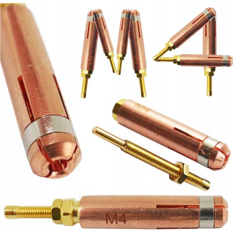 Électrode pour le soudage de goupilles, rivets, clous, vis M4 et tôles de carrosserie. (1/5)