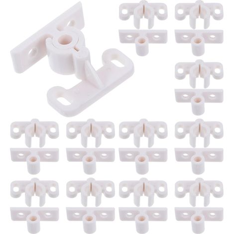 Loquets de porte en plastique pour placards et armoires, lot 12. (1/5)