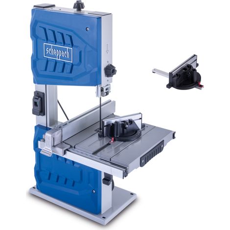 [JAMAIS UTILISE] Scheppach Scie à ruban HBS261 - 550 W - Largeur de passage 245 mm -  - Hauteur de coupe 130 mm - Table inclinable jusqu'à 45° - Longueur de lame 1790 mm