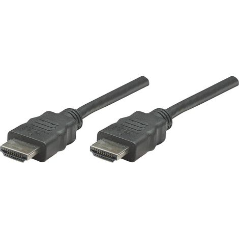 Câble de raccordement Manhattan HDMI Fiche mâle HDMI-A, Fiche mâle HDMI-A 1.00 m noir 308816 Câble HDMI Y433341 (1/5)