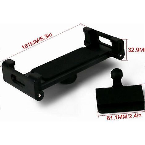 Support de voiture pour iPad compatible avec Tesla Model 3 Y 2023 (2017-2022) - Accessoires - Support rotatif à 360° - Fixation sur siège arrière - Noir (1/4)