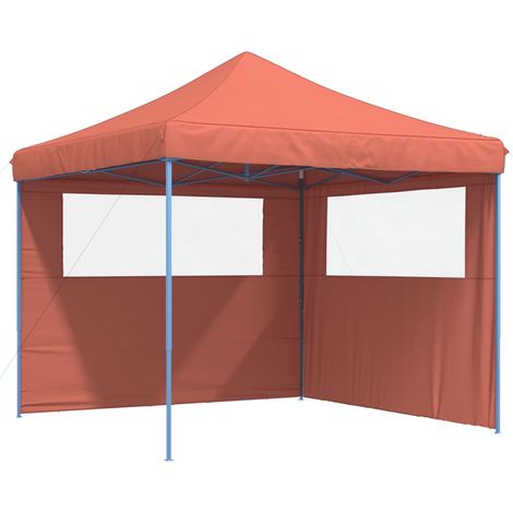 Maison Exclusive - Partyzelt Faltbar Pop-Up mit 2 Seitenteilen Te