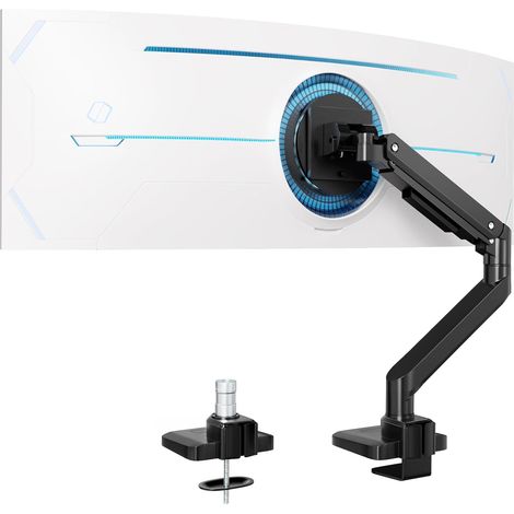 Support d'écran pour écran Plat et incurvé de 17 à 49 Pouces, Robuste à Ressort à gaz, réglable en Hauteur avec Inclinaison, capacité de Charge Accrue de 2 à 20 kg,VESA 75/100 mm (1/5)