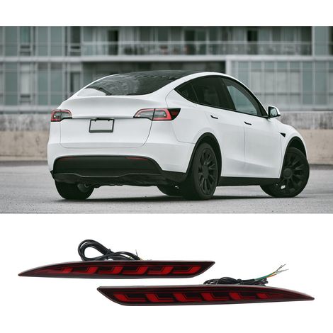 LED-Rückleuchten (ein Paar, links und rechts) mit 3 Funktionen: Bremslicht, Blinker und Tagfahrlicht. Für Tesla Model Y 2020–2022L. (1/5)