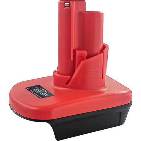 Adaptateur de batterie DM20M12 pour outils sans fil Dewalt 20V vers Milwaukee 18V M18 (convertible en batterie Milwaukee 12V M12) (1/5)
