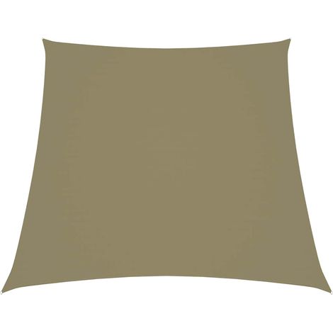 Voile d'ombrage Voile de parasol - Toile d'ombrage Tissu Oxford trapèze 3/4x2 m Beige BV744714 - BonneVie (1/5)