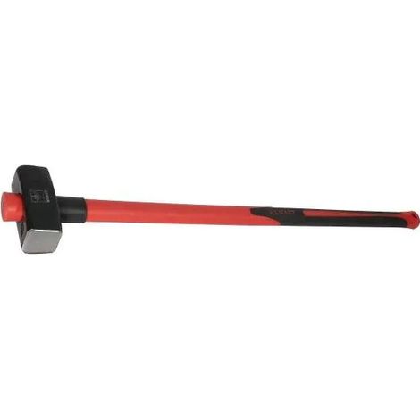 Mazza a testa forgiata da 4 kg, manico in triplice materiale da 90 cm.