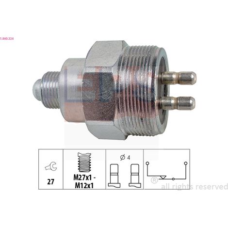 Contacteur, feu de recul EPS 1.860.324 MERCEDES-BENZ A 000 545 52 09