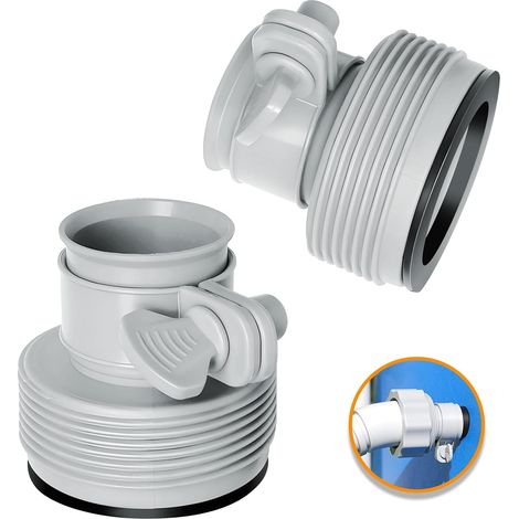 Schlauchumwandlungsadapter B-Modell 25009, Hosenadapter für Pumpen, Poolschlauchadapter mit Gewinde, Poolschlauchadapter für 1,5" und 1,25" Armaturen