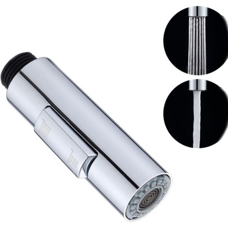 Douchette Extractible Robinet 2 modes Robinet Pulvérisateur de Cuisine Douchette de cuisine extractible Pommeau de douche de rechange en plastique Pommeau de douche pour salle de bain cu (1/5)