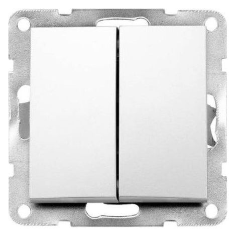 Interruttore doppio incasso Iota Bianco GSC 103500008