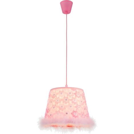 Globo - lámpara colgante - TARSO - rosa - plástico - Ø 30cm - E27 (1/4)