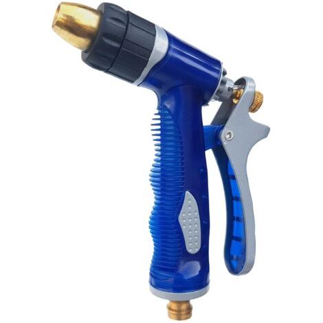 Pistolet haute pression en cuivre bleu – Pour jardin et lavage auto – Qualité pro (1/4)