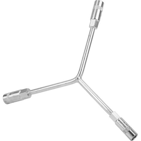 Clé mixte en Y 3 voies, 2 pièces, acier chrome vanadium, douille mâle hexagonale, outil de serrage d'écrous, robuste et durable (1/5)