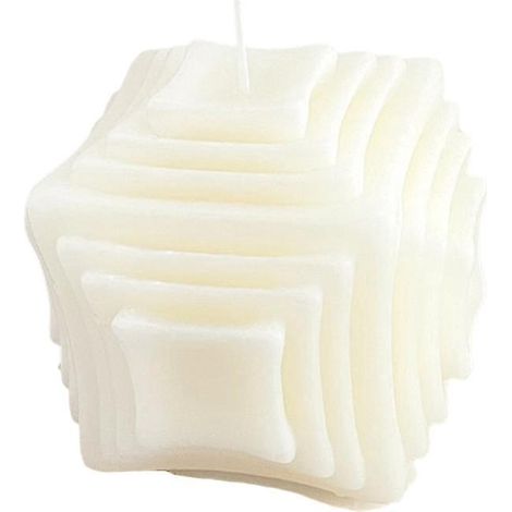 1 Stück 3D-Quadrat-Aromatherapie-Kerzenornament (1/3)