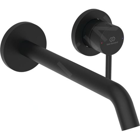 Ideal Standard Ceraline Nuovo - Mitigeur de lavabo encastré, 2 trous, noir soyeux BD848XG (1/4)
