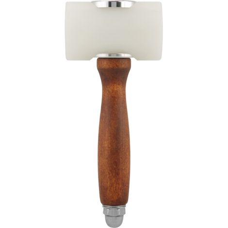 Marteau en Cuir en Forme de T en Nylon avec Manche en Bois pour Sculpture sur Cuir Mallet Craft Tool (1/5)