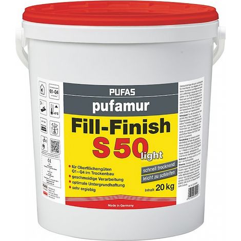 Pufas pufamur Fill-Finish S50 light 20 kg 032204000